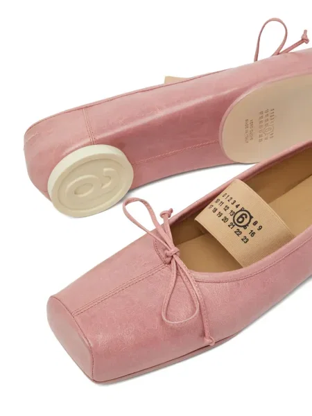 Μπαλαρίνες Mm6 Maison Margiela με φιόγκο ροζ