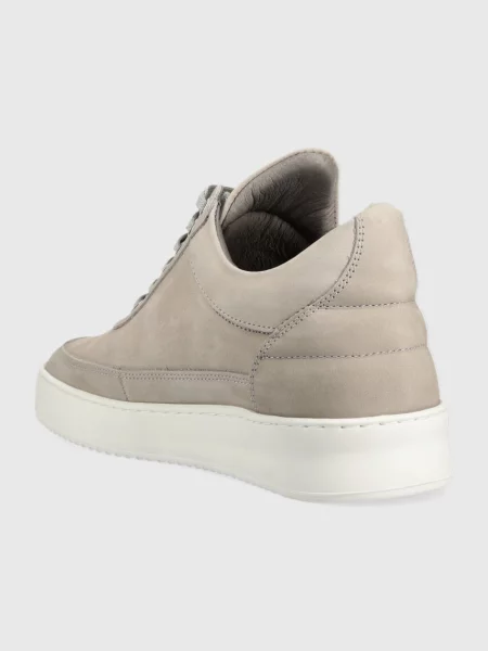Замшевые кроссовки Filling Pieces бежевые