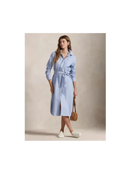 Sukienka Polo Ralph Lauren biznesowa niebieska