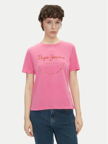 Pepe Jeans Póló Rumer rózsaszín