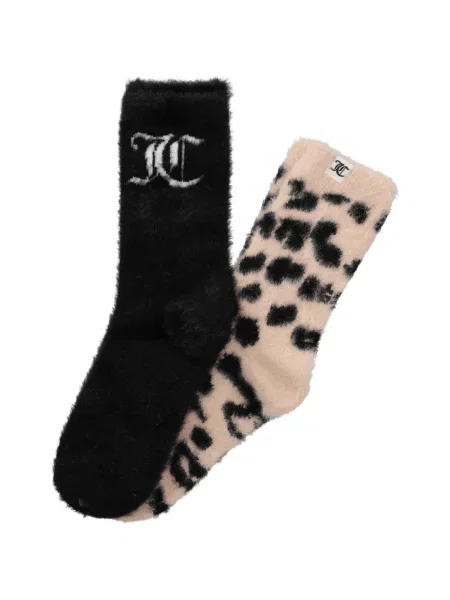 Șosete Juicy Couture cu imagine cu model leopard negru