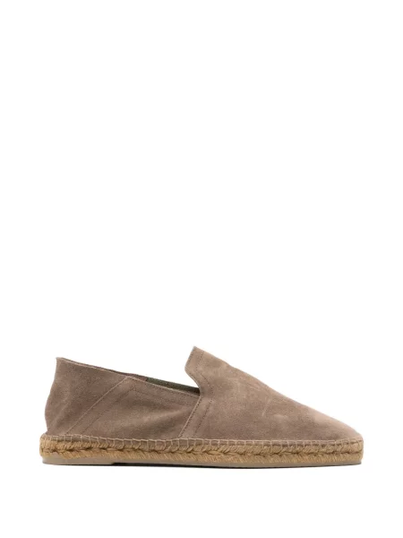 Espadrile Castaner din piele de căprioară gri