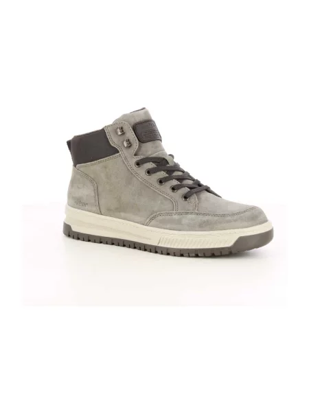 Buty do kostki Rieker skórzane szare