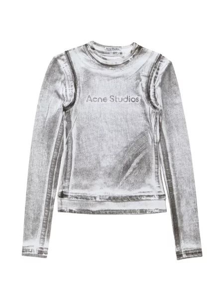 Top Acne Studios cu imagine alb