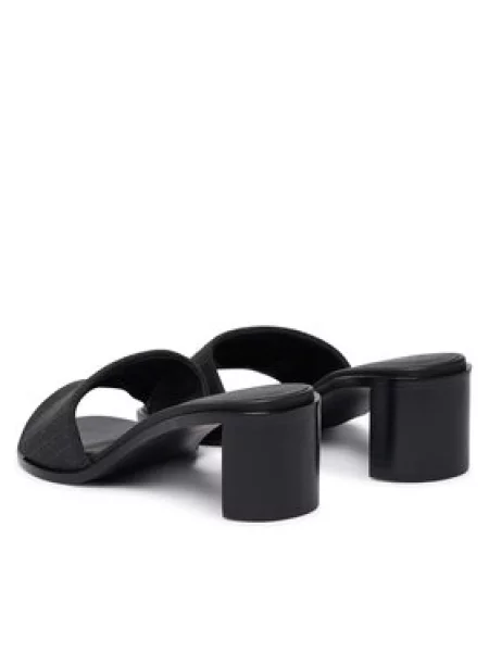 Natikače Calvin Klein Block Heel Sandal Aop crna