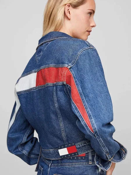 Джинсова куртка Tommy Jeans синя
