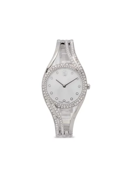 Ceas Swarovski de cristal argintiu