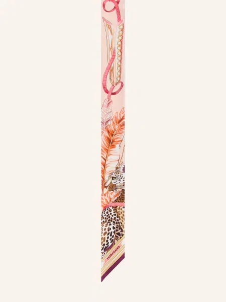 Ferragamo Jedwabny Szal rosa
