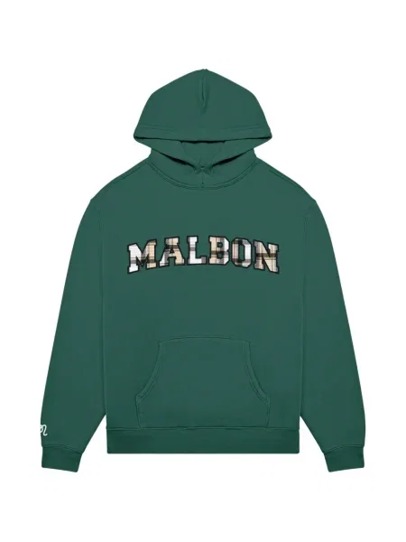 Golf bluza z kapturem Malbon Golf zielona