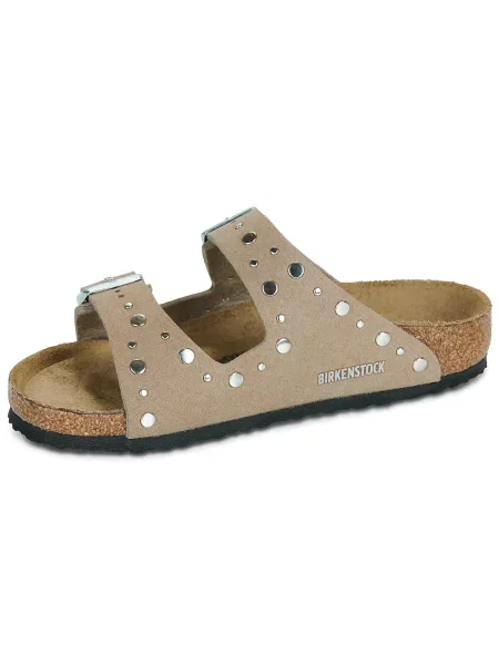 Papucs Birkenstock Arizona Rivet S bézs
