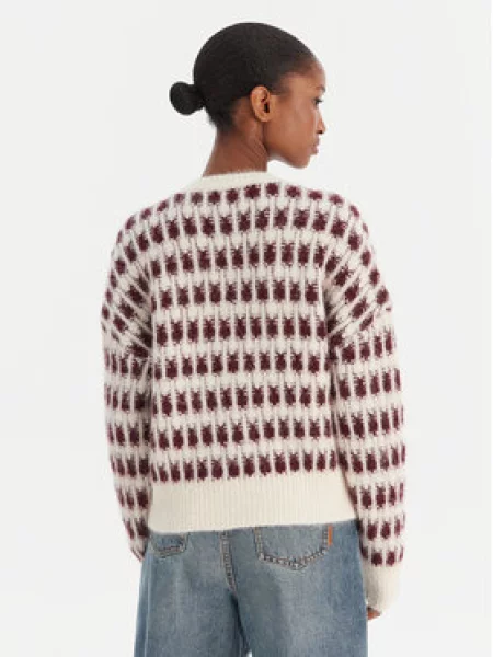 VERO MODA Kardigán VMLISA / vínovo červená béžová