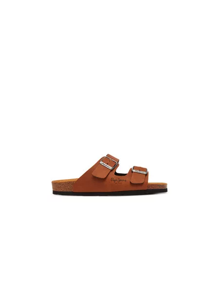 Klasické pantofle Pepe Jeans hnědé