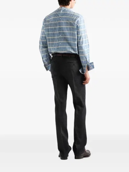 Pantaloni Prada de lână negru