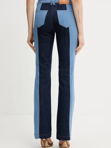 Džíny Fracomina medium waist modré