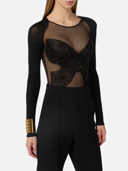 Боді Elisabetta Franchi чорне