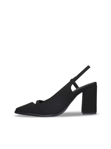 Nae Vegan Shoes Lodičky s otvorenou pätou EMBER' čierna
