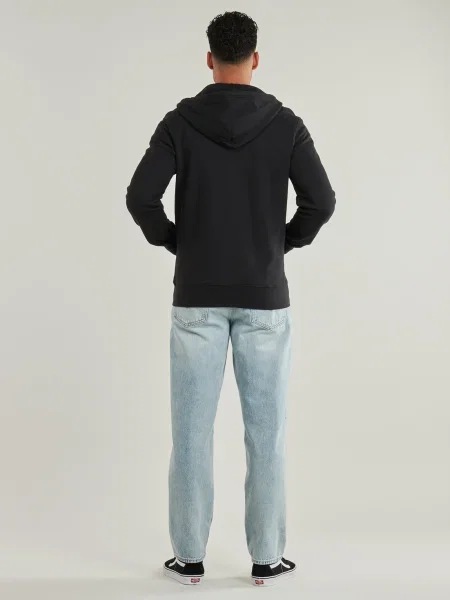 Levi's melegítőfelső férfi sima kapucnis fekete