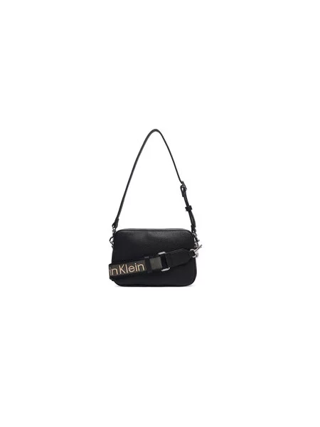 Kabelka Calvin Klein Webbing 2X Strap Camera Bag čierna