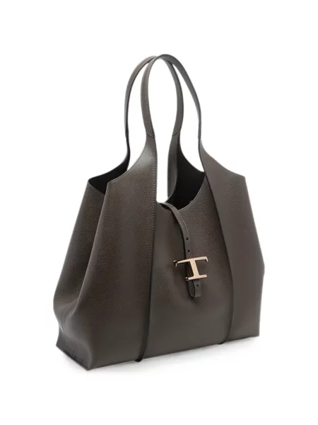 Geantă shopper Tod's din piele verde