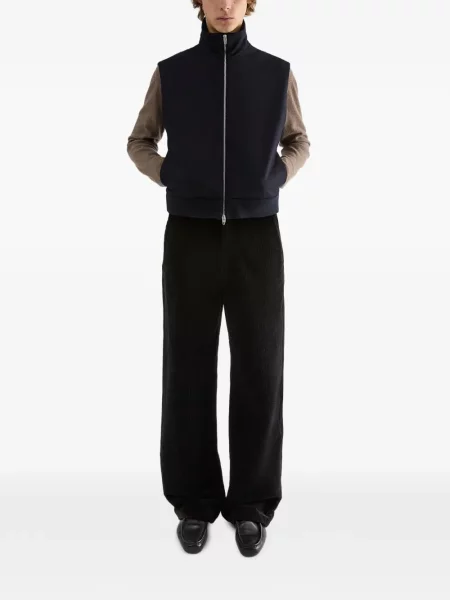 Vestă Jil Sander de lână albastru