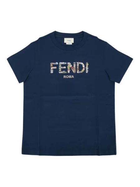 Koszulka dziecięca Fendi niebieska