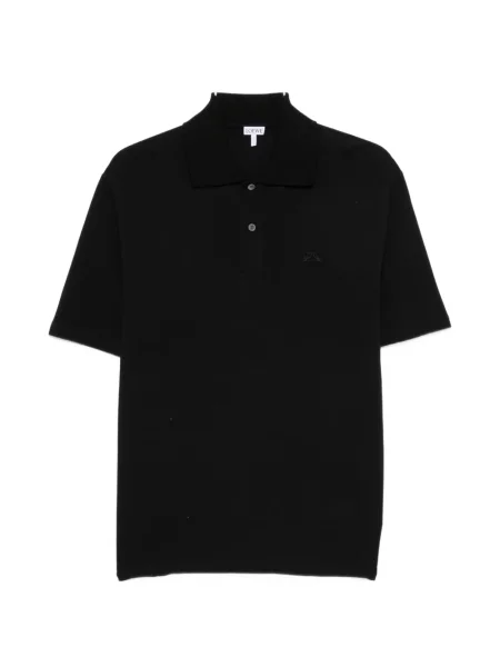 Tricou polo Loewe cu broderie negru