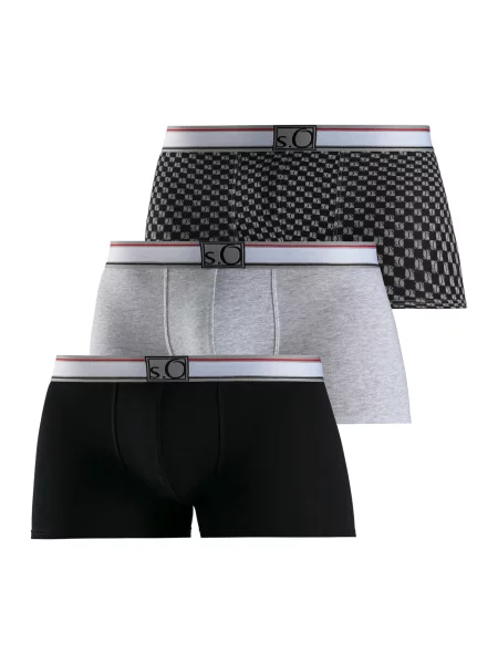 S.Oliver Boksarice siva črna