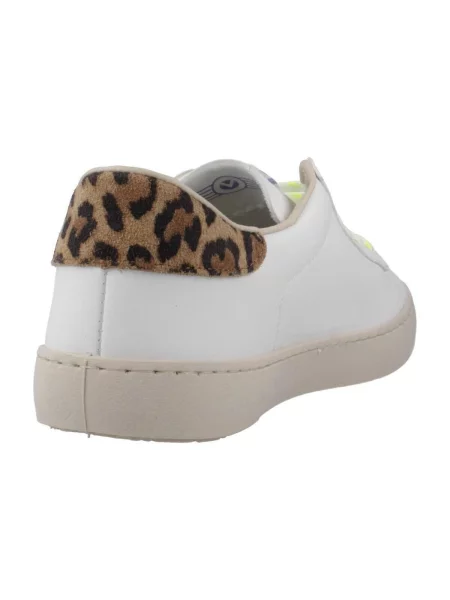 Pantofi Victoria cu imagine cu imprimeu animal print alb
