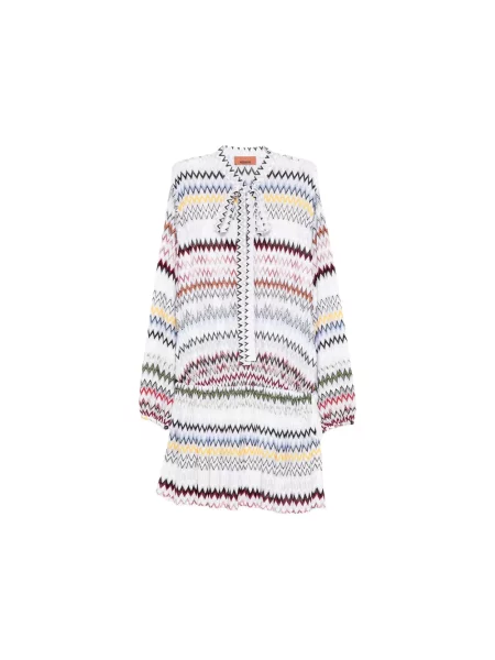 Sukienka koszulowa Missoni biała