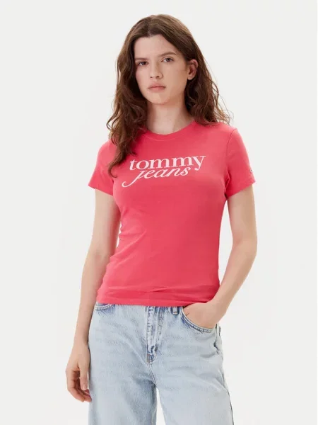 Tommy Jeans T-Shirt Essential różowy