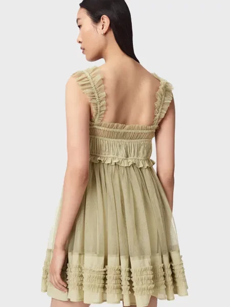 Сукня Allsaints оливкова