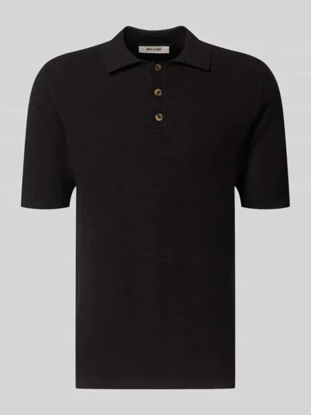 Koszulka polo o kroju regular fit z czystej bawełny model ‘ERIC’ Only & Sons czarne