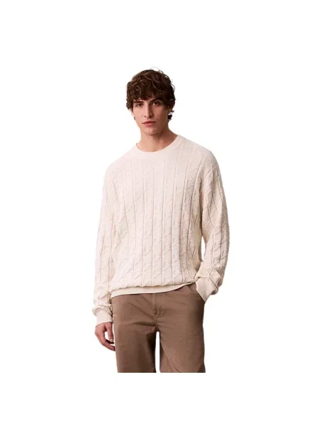 Calvin Klein Jeans sweter biały