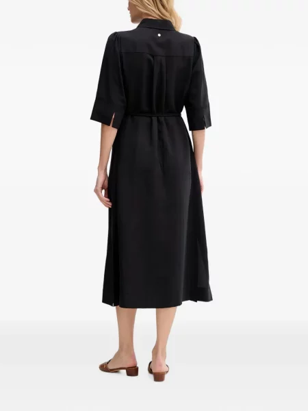 Cu centură rochie tip cămașă Mos Mosh negru