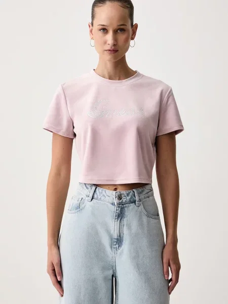 Guess T-shirt AMALIA różowa