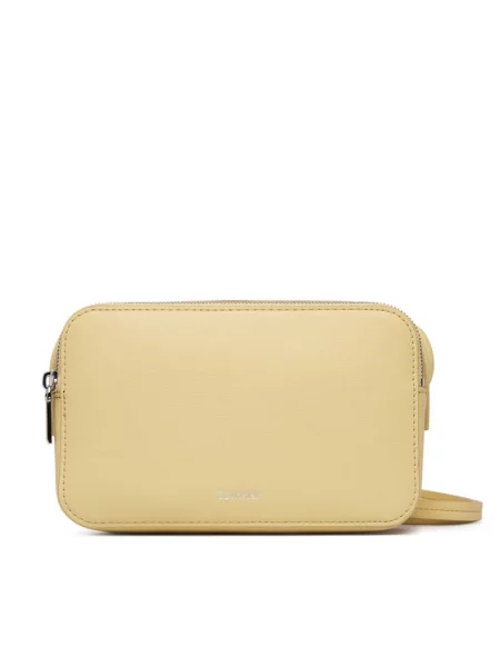 Ročna torba Calvin Klein Foil Logo Elongated Camera Bag rumena