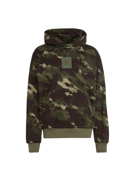 ADIDAS ORIGINALS Μπλούζα φούτερ CAMO / σκούρο καφέ / χακί / λαδί μπεζ