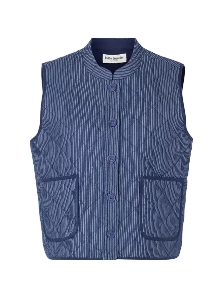 Lollys Laundry Vestă Cairo bleumarin alb