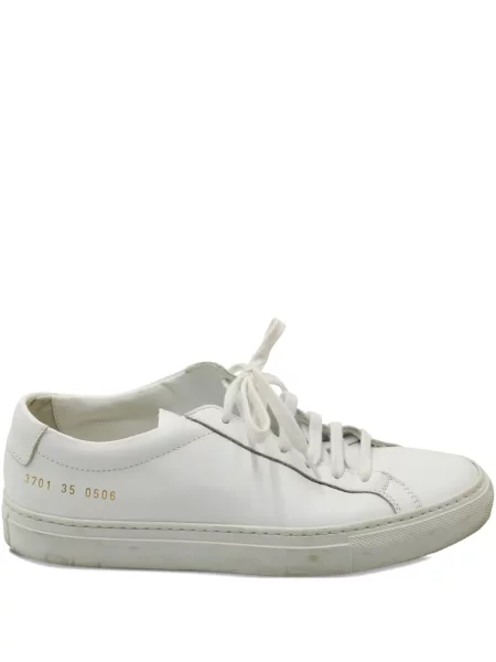 Sneakerși Common Projects din piele alb