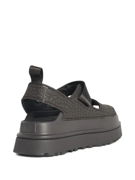 Sandale Ugg din piele cu bretele maro