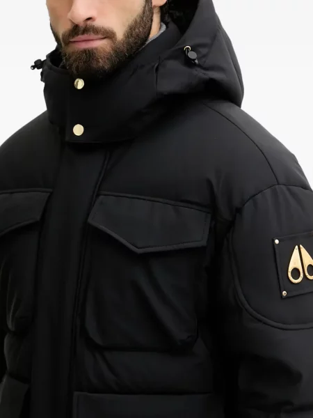 Geacă Moose Knuckles cu glugă negru
