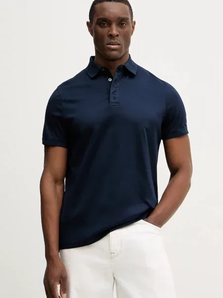 Tommy Hilfiger polo gładki granatowy