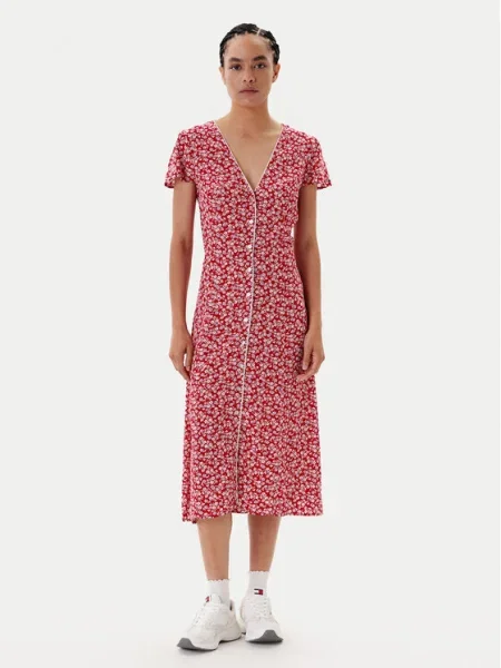 Tommy Jeans Ежедневна рокля червен