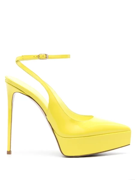Pantofi cu toc Le Silla slingback galben