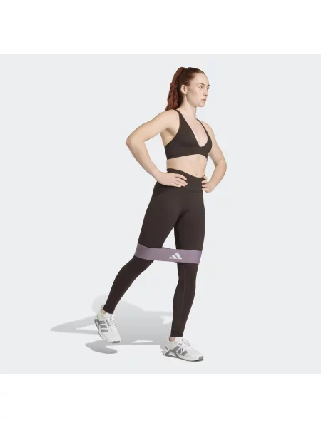ADIDAS PERFORMANCE Pantaloni sport SCRUNCH LEGGINGS închis maro