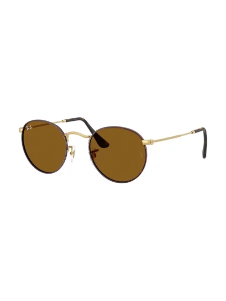 Ray-Ban ochelari de soare ROUND METAL maro