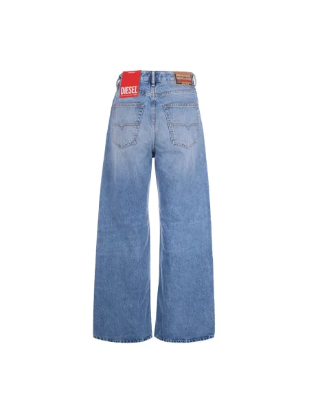 Jeansy Diesel D-Sire z wysoką talią niebieskie