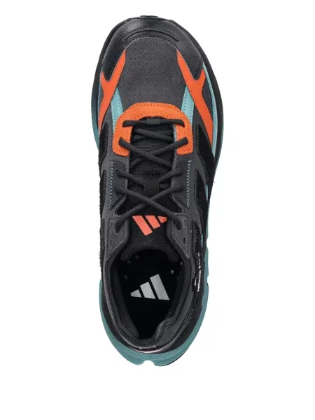 Pantaloni Adidas Campus cu șireturi cu dungi din dantelă roșu