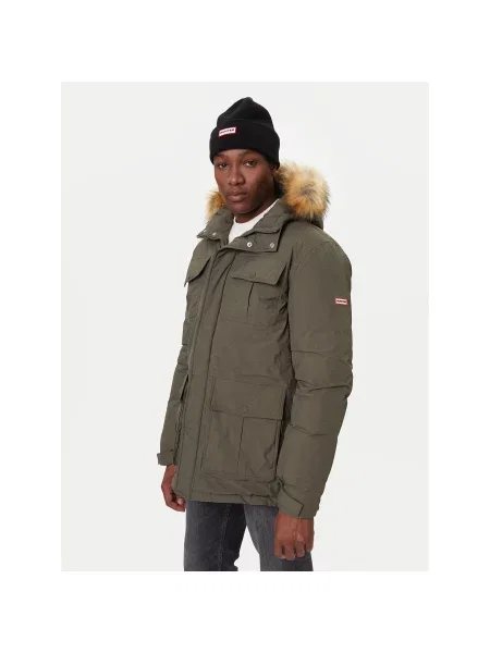 Hunter Куртка парка Angus Regular Fit зелений