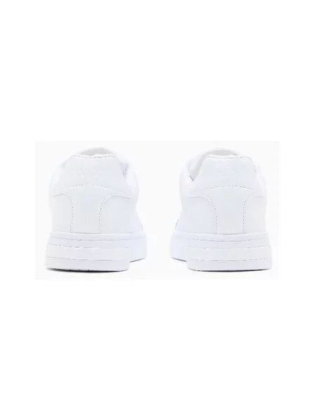 Sneakerși Armani Exchange din piele alb